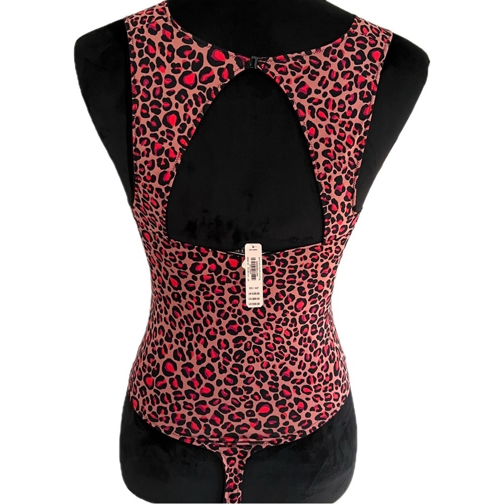 Victoria’s Secret- Sexy Pink Leopard Teddy Body Suit (XS) NWT - Picture 3 of 7